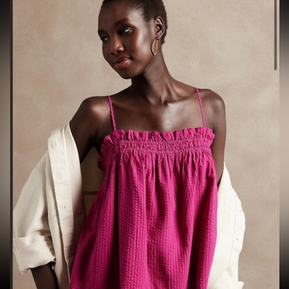 Banana Republic SEERSUCKER CAMISOLE NWT small - Picture 1 of 6